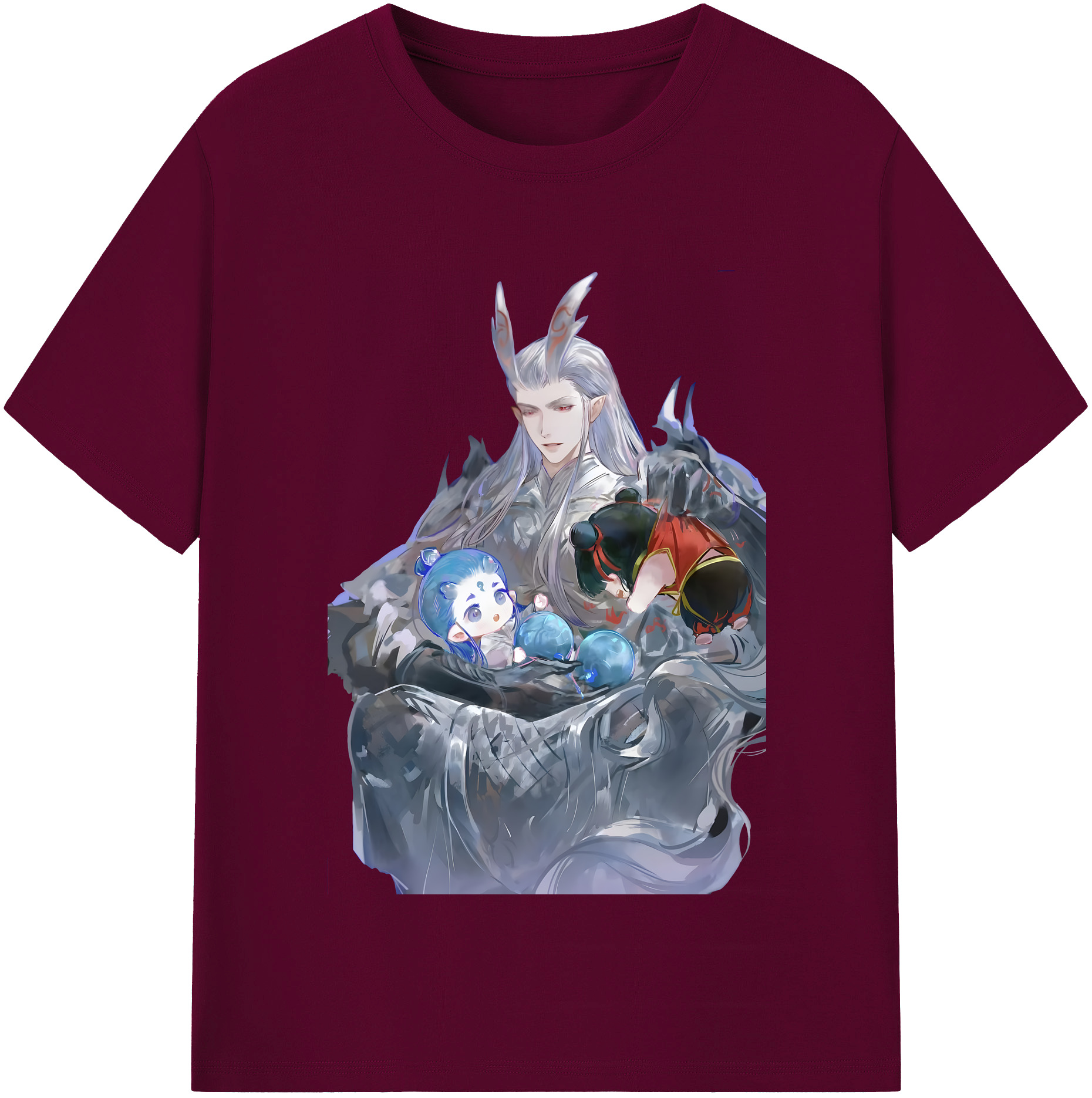 （画像用） Ne Zha 2 ナタ 魔童の大暴れ レディースカジュアルプリントTシャツ（綿100％）